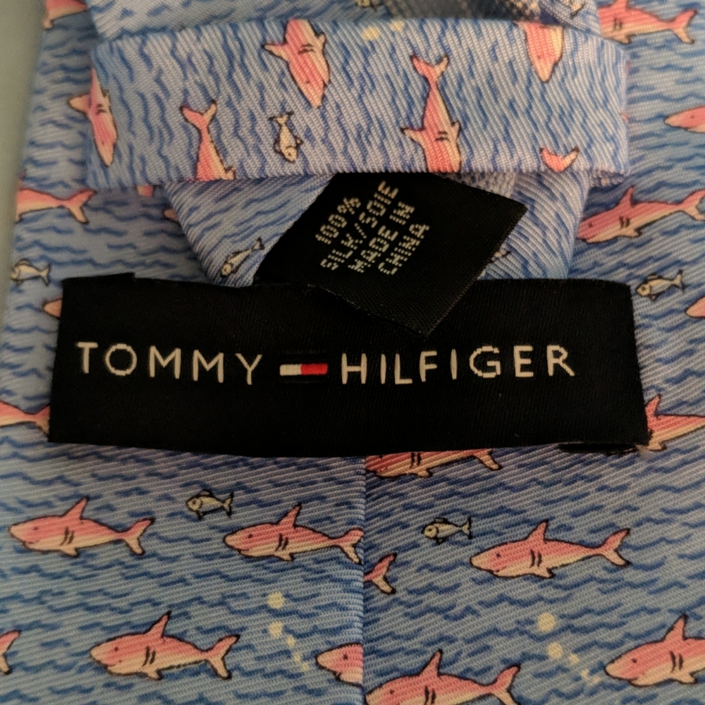 Tommy Hilfiger Silk Shark Tie